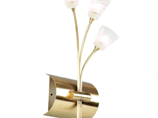Φωτιστικό Τοίχου - Απλίκα EKOMB410153A 15x19x40cm 3xG4 20W Gold Aca