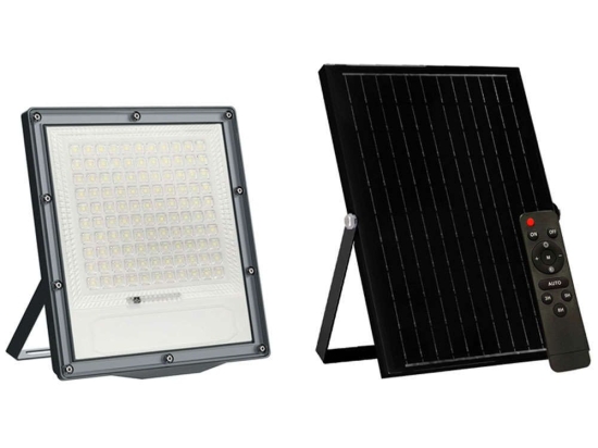 Προβολέας Ηλιακός Led FLARE12040 20x4,5x22,6/23,5x1,7x39cm Led 120W 4000K Black Aca