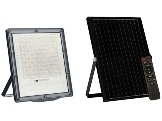Προβολέας Ηλιακός Led Με Αισθητήρα FLARE30040 25,8x4,5x28,6/39x1,7x45cm Led 300W 4000K Black Aca