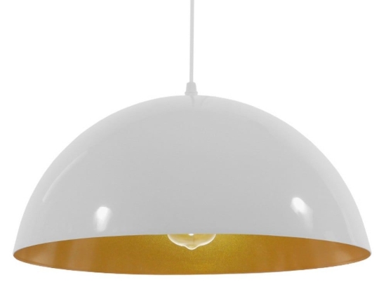 Φωτιστικό Οροφής Lune 01339 White-Gold GloboStar Μέταλλο