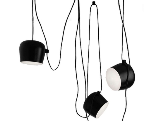 Φωτιστικό Οροφής Jasper 01375 (Σετ 3Τμχ) 3xΕ27 Φ25x22cm Black-White GloboStar