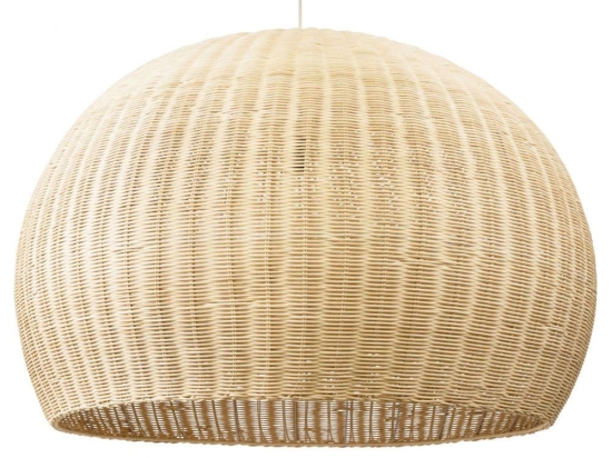 Φωτιστικό Οροφής Raito Boho 01826 Φ100x63cm 1xE27 Beige GloboStar