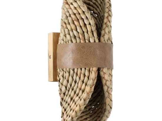 Φωτιστικό Τοίχου - Απλίκα Guava Boho 02222 11x13x30cm 1xE27 Beige GloboStar
