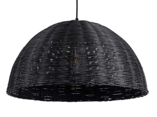 Φωτιστικό Οροφής Montana 02383 Φ50x25cm 1xE27 IP20 Black GloboStar