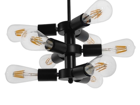 Φωτιστικό Οροφής Delir 01035 Black GloboStar Μέταλλο