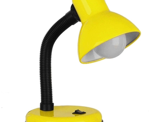 Φωτιστικό Επιτραπέζιο Student 01536 Φ12x32cm 1xE27 Yellow GloboStar