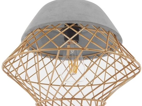 Φωτιστικό Οροφής Riello 01324 Grey-Beige GloboStar Τσιμέντο
