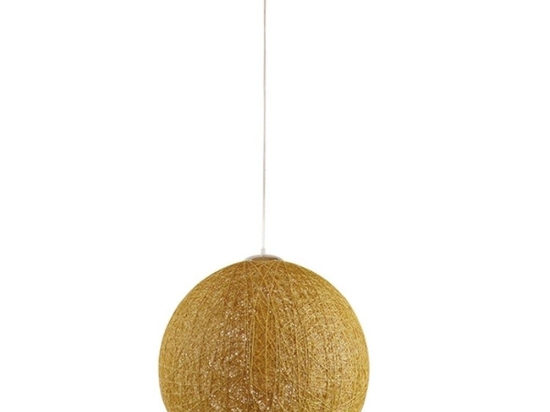 Φωτιστικό Οροφής Loft 01361 Gold GloboStar Ψάθα