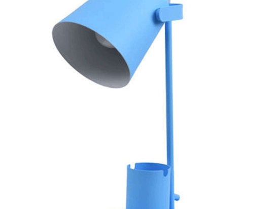 Φωτιστικό Γραφείου Με Μολυβοθήκη Pencase 61568 12x15x38cm 1xE27 Blue GloboStar