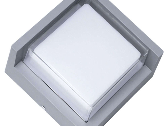 Φωτιστικό Τοίχου - Απλίκα Apex 60771 17x17x9cm Led 1050lm 10W 4500K Grey GloboStar