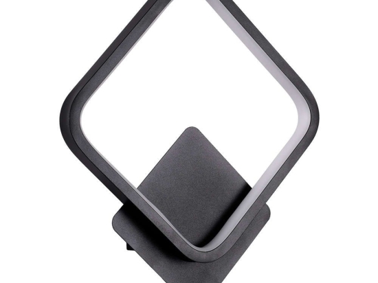 Φωτιστικό Τοίχου - Απλίκα Lena 61079 Led 12W 25x5,5x29,5cm Black GloboStar Αλουμίνιο