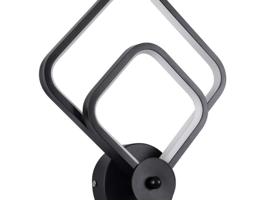 Φωτιστικό Τοίχου - Απλίκα Anna 61085 Led 15W 25x8x30cm Black GloboStar Αλουμίνιο