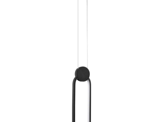 Φωτιστικό Οροφής Ildi 61088 Led 12W 10x2,3x38cm Black GloboStar Αλουμίνιο