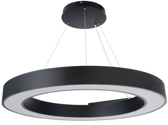 Φωτιστικό Οροφής Με Τηλεχειριστήριο Ra 61196 Φ80cm Dim Led 8250lm 75W Black Globostar