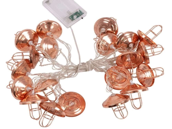 Χριστουγεννιάτικα Λαμπάκια Σειρά Lamp 20 Led 79808 3m Με Μπαταρίες 2W 2700K Bronze GloboStar