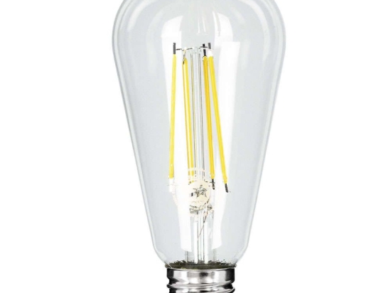 Λαμπτήρας Led Long Filament 99094 Φ6,4x14,5cm ST64 E27 4W 840lm 4000K Clear GloboStar 4W