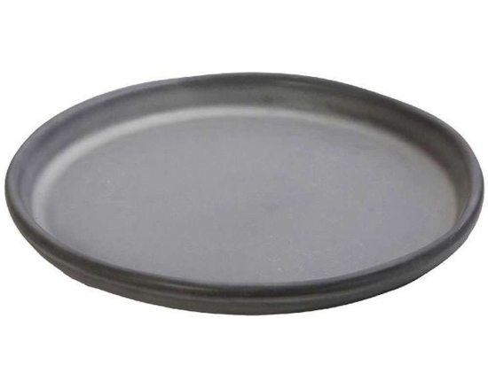 Πιάτο Ρηχό Canyon GMT404K2 20x20x2,6cm Dark Grey Espiel Πηλός