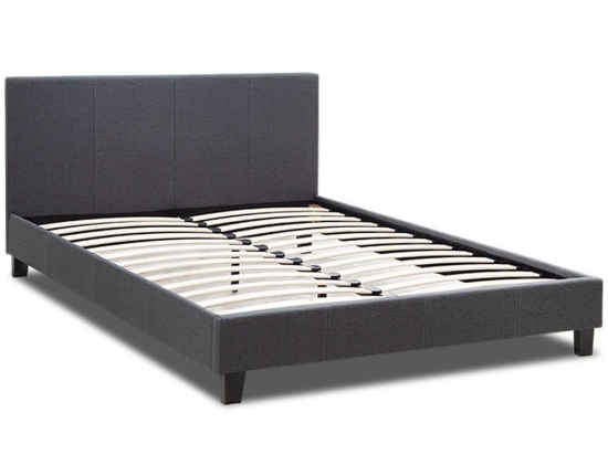 Κρεβάτι Flat (Για Στρώμα 160x200cm) 0228296 212x166x86cm Anthracite Διπλό
