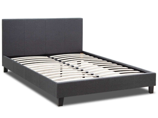 Κρεβάτι Flat (Για Στρώμα 150x200cm) 0228297 212x156x86cm Anthracite Διπλό