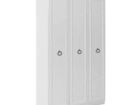 Ντουλάπα Ρούχων Hampton 0241425 Τρίφυλλη 103x52x185cm White Τρίφυλλη