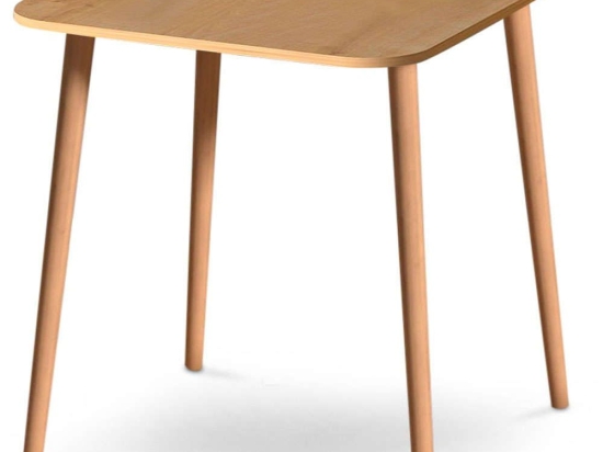 Τραπέζι Kare 0117671 90x90x72cm Oak Μελαμίνη