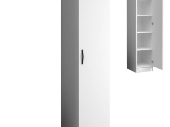 Ντουλάπα Μονόφυλλη Ricardo 0256485 40x51,8x181cm White Μονόφυλλη