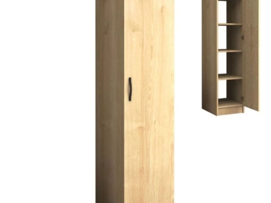 Ντουλάπα Μονόφυλλη Ricardo 0256486 40x51,8x181cm Sonoma Μονόφυλλη