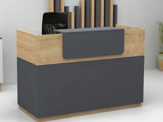 Γραφείο Reception Lemmon 0256494 120x70x110cm Sonoma-Anthracite