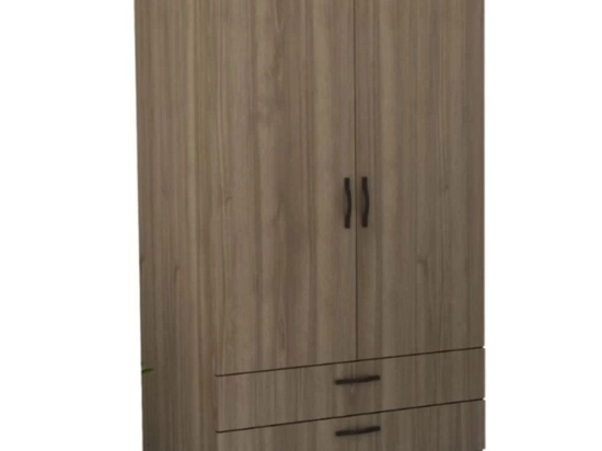 Ντουλάπα Δίφυλλη Victoria 0258626 100x60x181cm Walnut Δίφυλλη