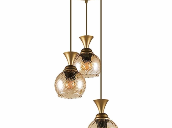 Φωτιστικό Οροφής Kyran 0124513 20x20x75cm 3xE27 60W Gold Megapap Μέταλλο