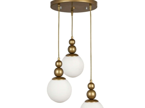 Φωτιστικό Οροφής Latona 0216716 30x30x85cm 3xE27 60W Gold Megapap Μέταλλο