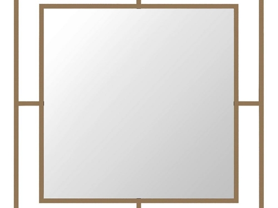 Καθρέφτης Τοίχου Corner 0207505 58,6x2x58,6cm Gold Αλουμίνιο