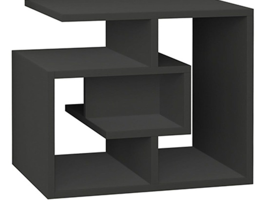 Βοηθητικό Τραπεζάκι Labirent 0213983 54x40x45cm Anthracite
