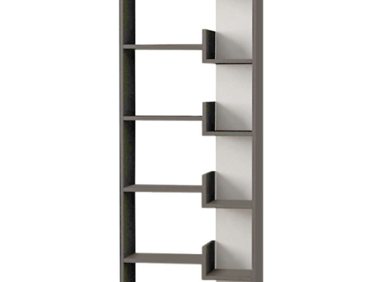 Βιβλιοθήκη Oppa 0214007 60x22x162cm Anthracite-White