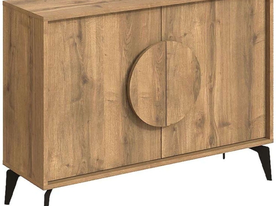 Μπουφές Gora 0214150 110x35,6x82cm Light Brown Μελαμίνη,Μέταλλο