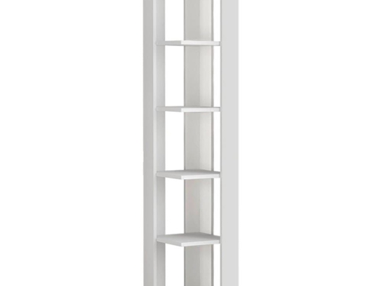 Βιβλιοθήκη Γωνιακή Nati 214263 34x34x161cm White Μελαμίνη