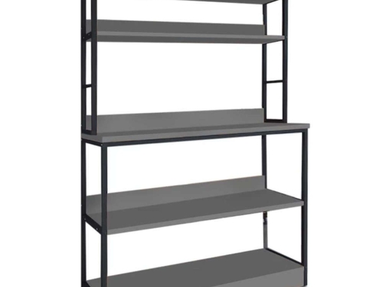 Ραφιέρα Foyer 0229997 101x36x160,7cm Black-Anthracite