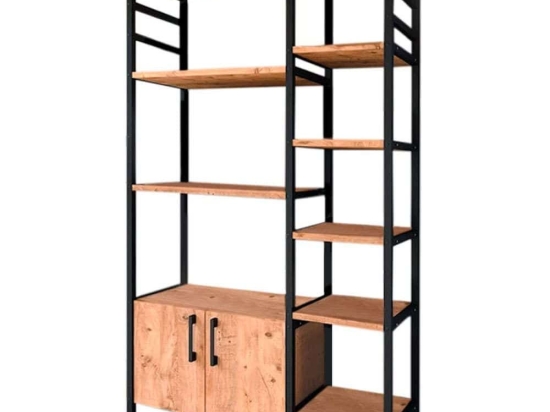 Ραφιέρα Benito 0229995 83,6x30,2x140,7cm Pine-Black
