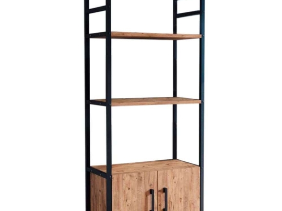 Ραφιέρα Agero 0242238 56,1x30x138,3cm Pine Oak-Black