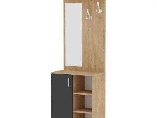 Έπιπλο Εισόδου Norva 0253733 67,8x36,3x200,6cm Anthracite-Oak