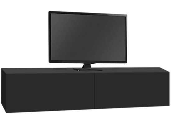 Έπιπλο Τηλεόρασης Επιτοίχιο Με Φως Led Aristo 0249131 135x31,6x25cm Black