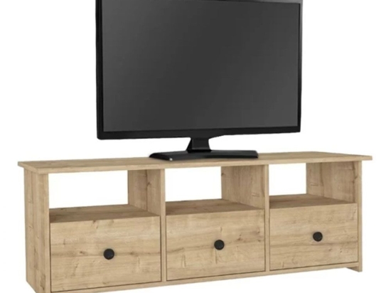Έπιπλο Τηλεόρασης Mahen 0256446 140x35x49,8cm Sapphire Oak