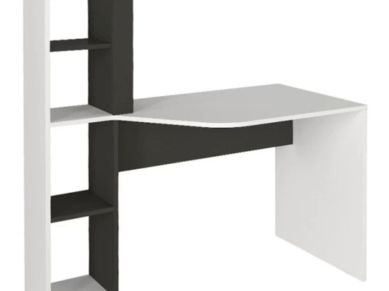 Γραφείο Εργασίας Gemini 0265928 121,8x59,6x131,8cm Anthracite-White
