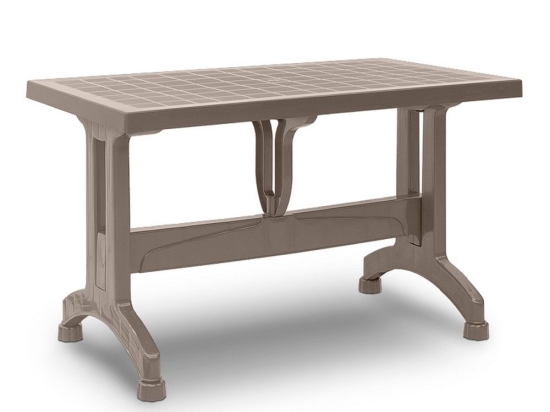 Τραπέζι Πολυπροπυλενίου Callan 0226271 140x80x73cm Cappuccino