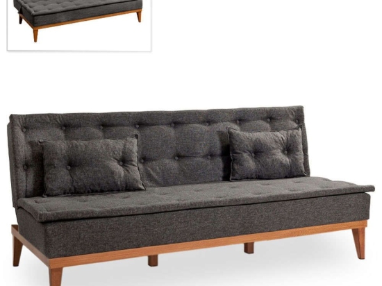 Καναπές - Κρεβάτι Τριθέσιος Veron 0234419 180x80x78cm Anthracite