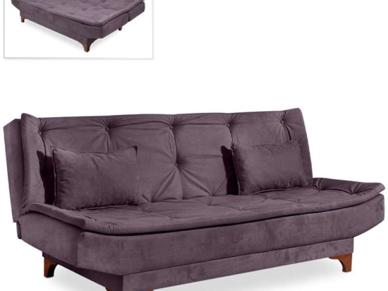 Καναπές - Κρεβάτι Τριθέσιος Lucas 0234424 190x85x85cm Anthracite