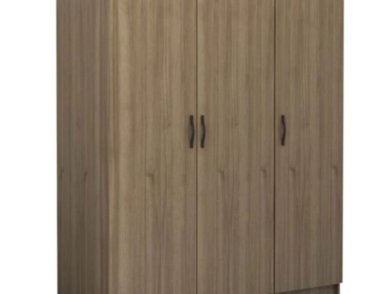 Ντουλάπα Τρίφυλλη Victoria 0260762 150x60x181cm Walnut Τρίφυλλη