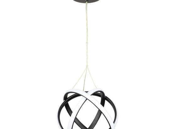 Φωτιστικό Οροφής Atomic-25 01-0404 LED 42W 3000K/4000K/6000K 4300Lm 25x60cm Black Heronia