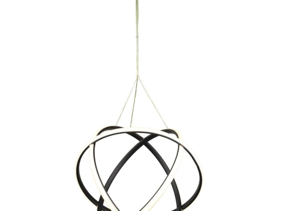 Φωτιστικό Οροφής Atomic-40 01-0406 LED 69W 3000K/4000K/6000K 7000Lm 40x80cm Black Heronia