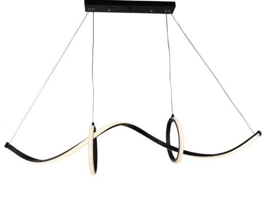 Φωτιστικό Οροφής - Ράγα Zeus 01-0408 LED 44W 3000K/4000K/6000K 4500Lm 100x70cm Black Heronia